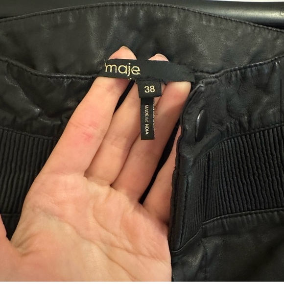 MAJE Leather Pants - Picture 7 of 10